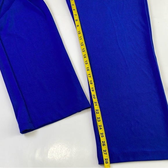 NWT Chico’s Travelers Elastic Waistband Pull On Pants Size L Royal Blue Straight - Picture 15 of 16